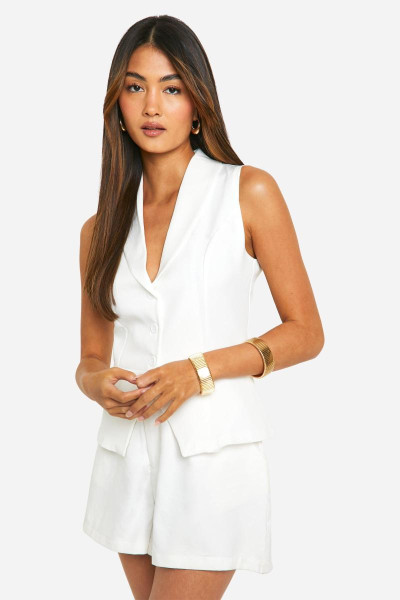 Довгий жилет із розділеним подолом Довгий жилет із розділеним подолом