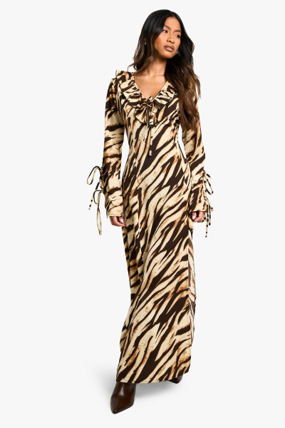 Текстурована сукня Maxi Shift Zebra Ruff