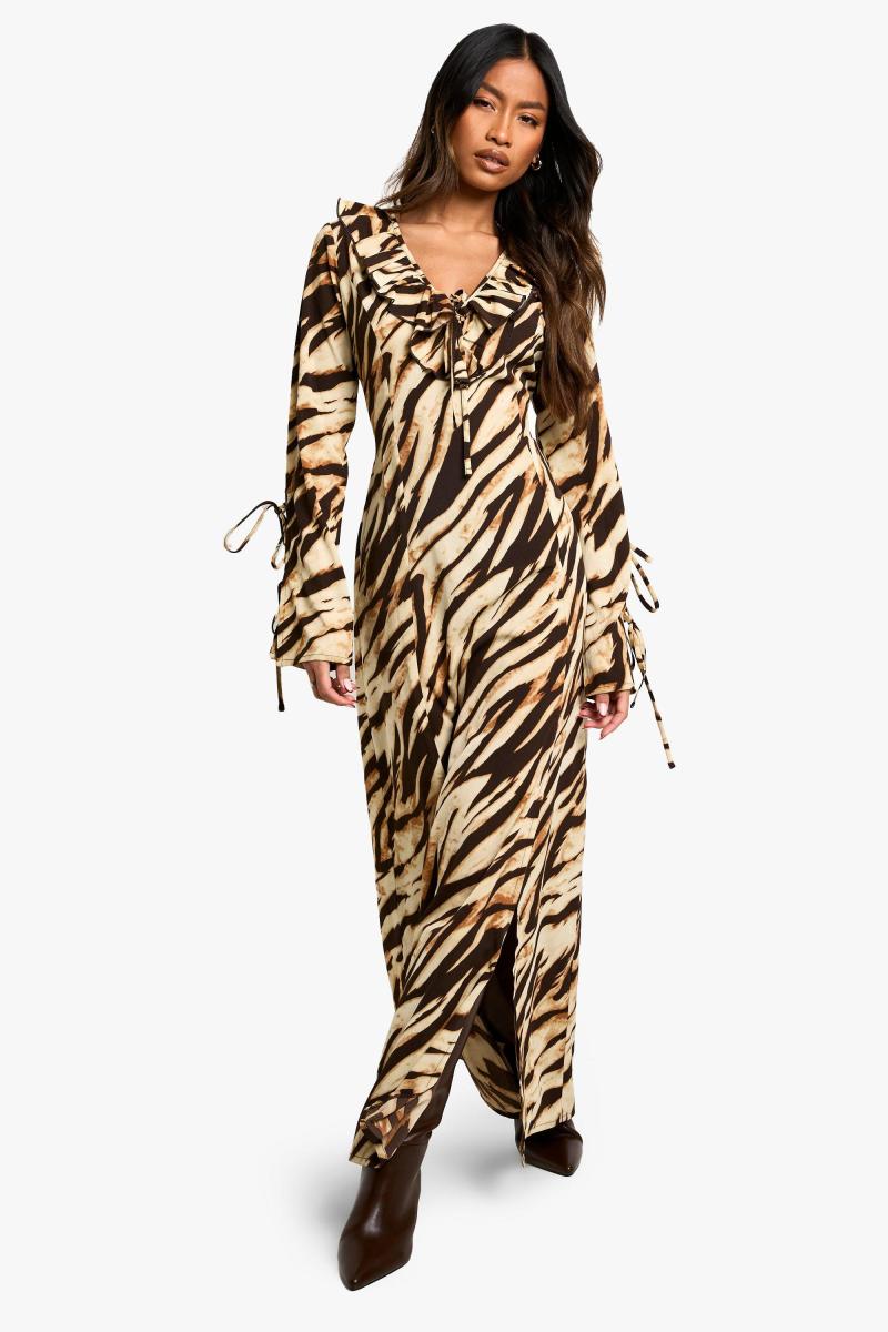 Текстурована сукня Maxi Shift Zebra Ruff