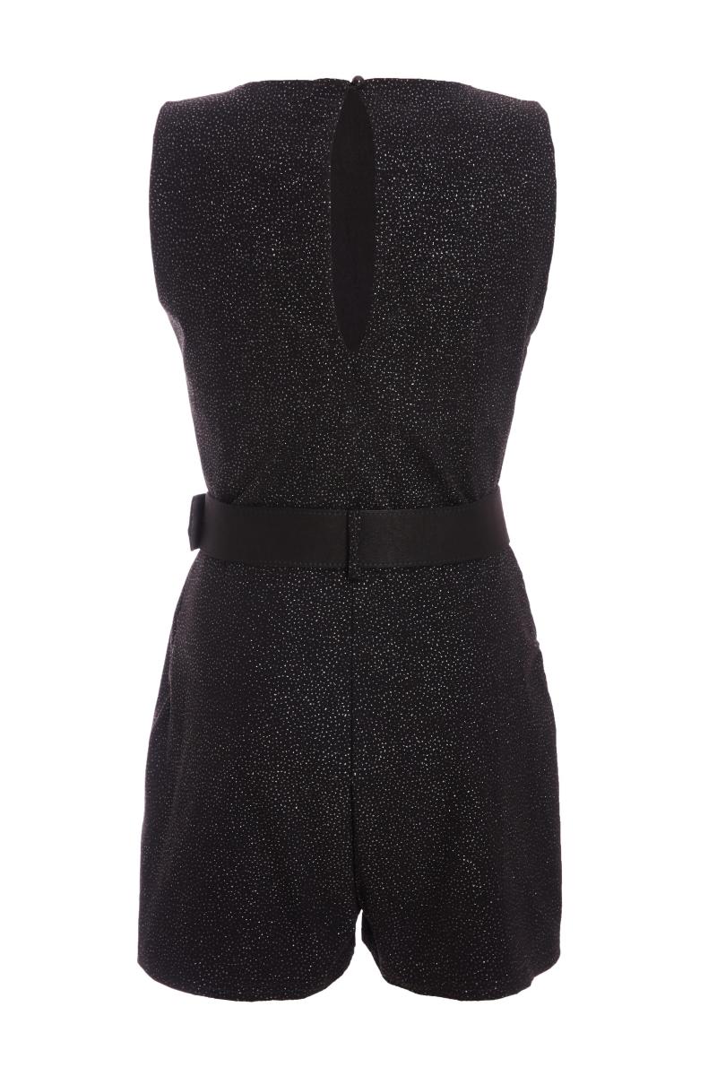 Плей -костюм чорного блиску