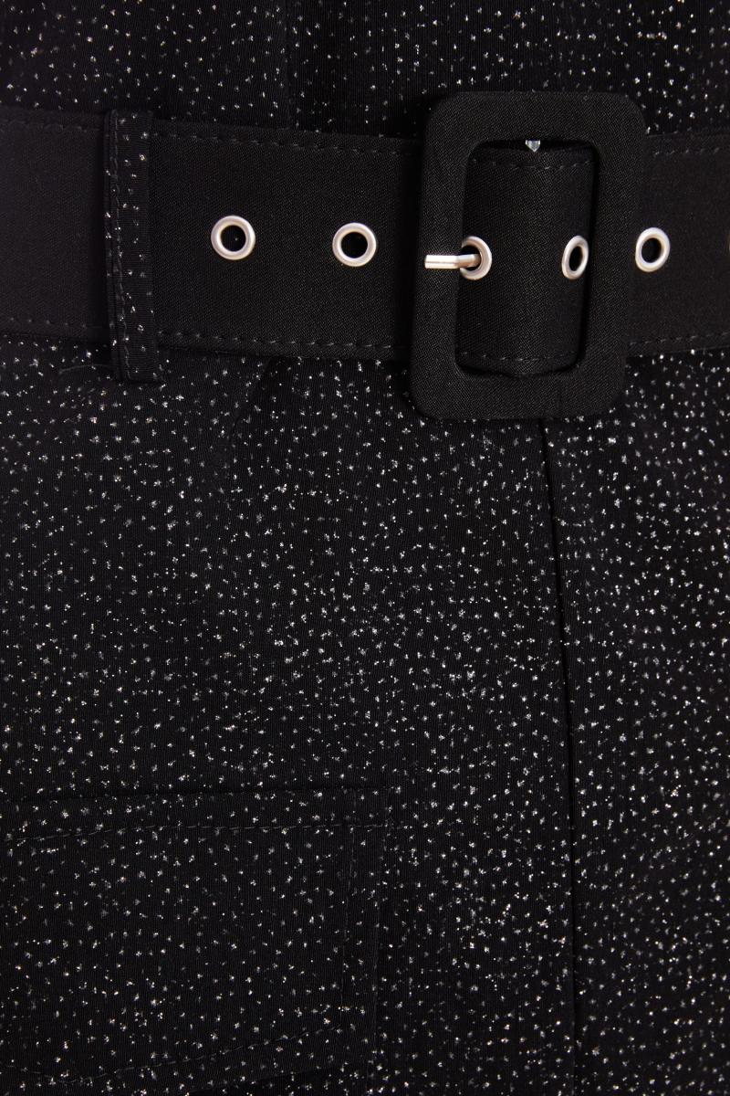 Плей -костюм чорного блиску