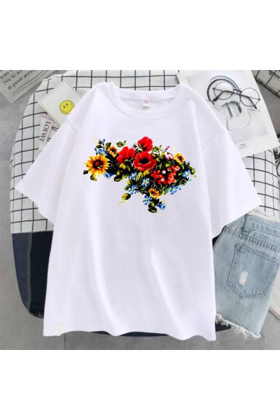 Футболка Україна квіти Футболка Україна квіти