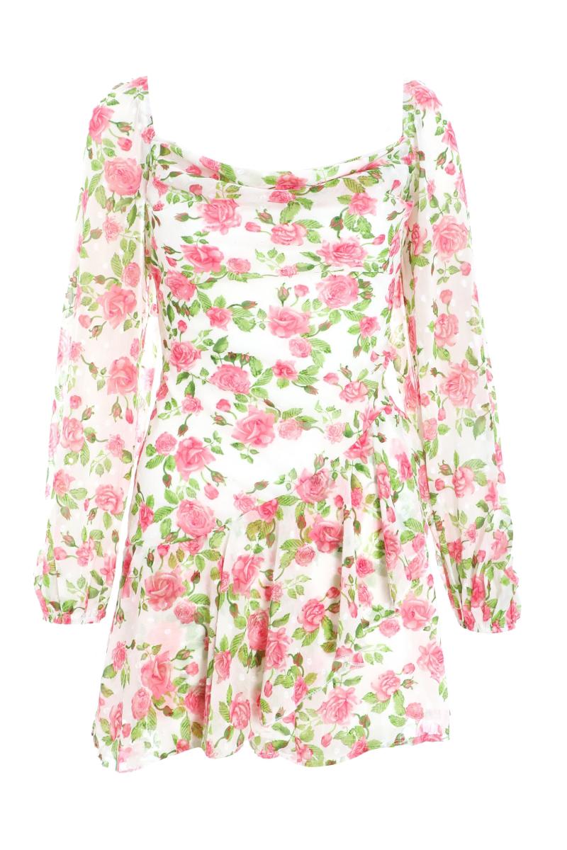 Білий квітковий бачок для шифонів