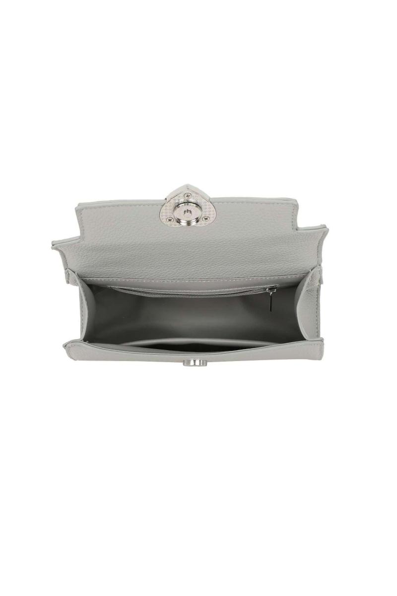 Срібне серце міні -верхня ручка сумочки ланцюг ремінця перехрестя