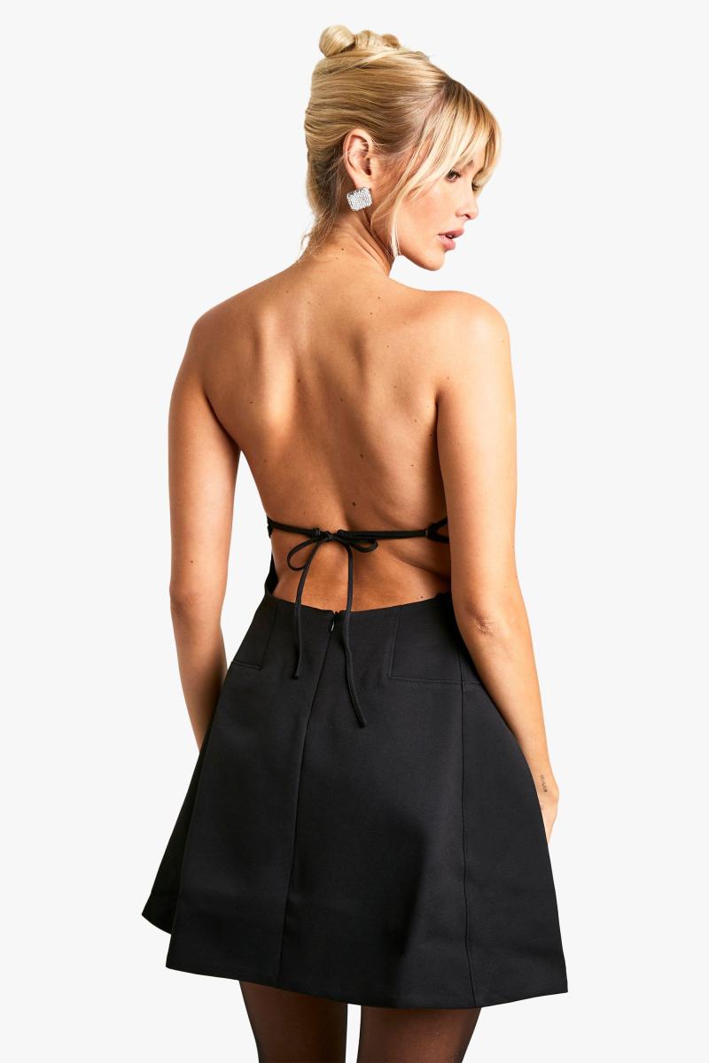 Міні-сукня бандо А-силуету