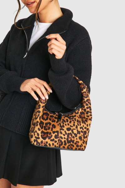 Сумка Leopard Slouchy