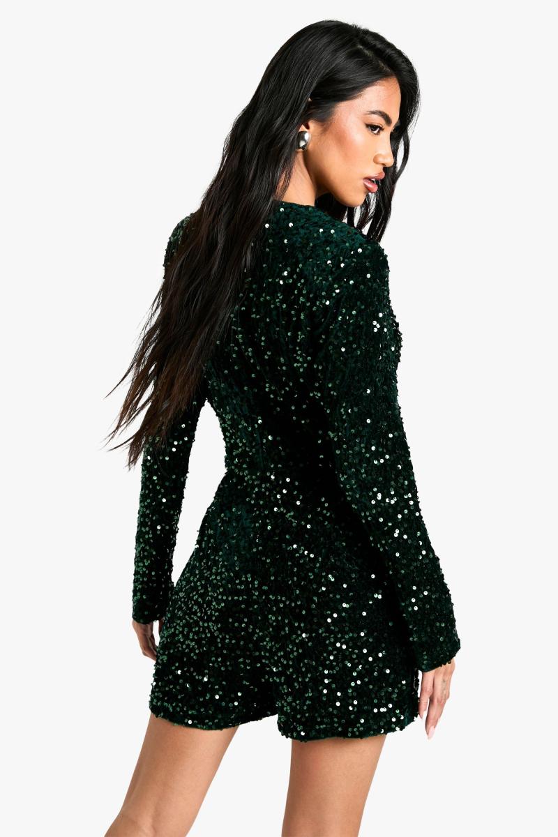 Оксамитовий комбінезон з блискітками