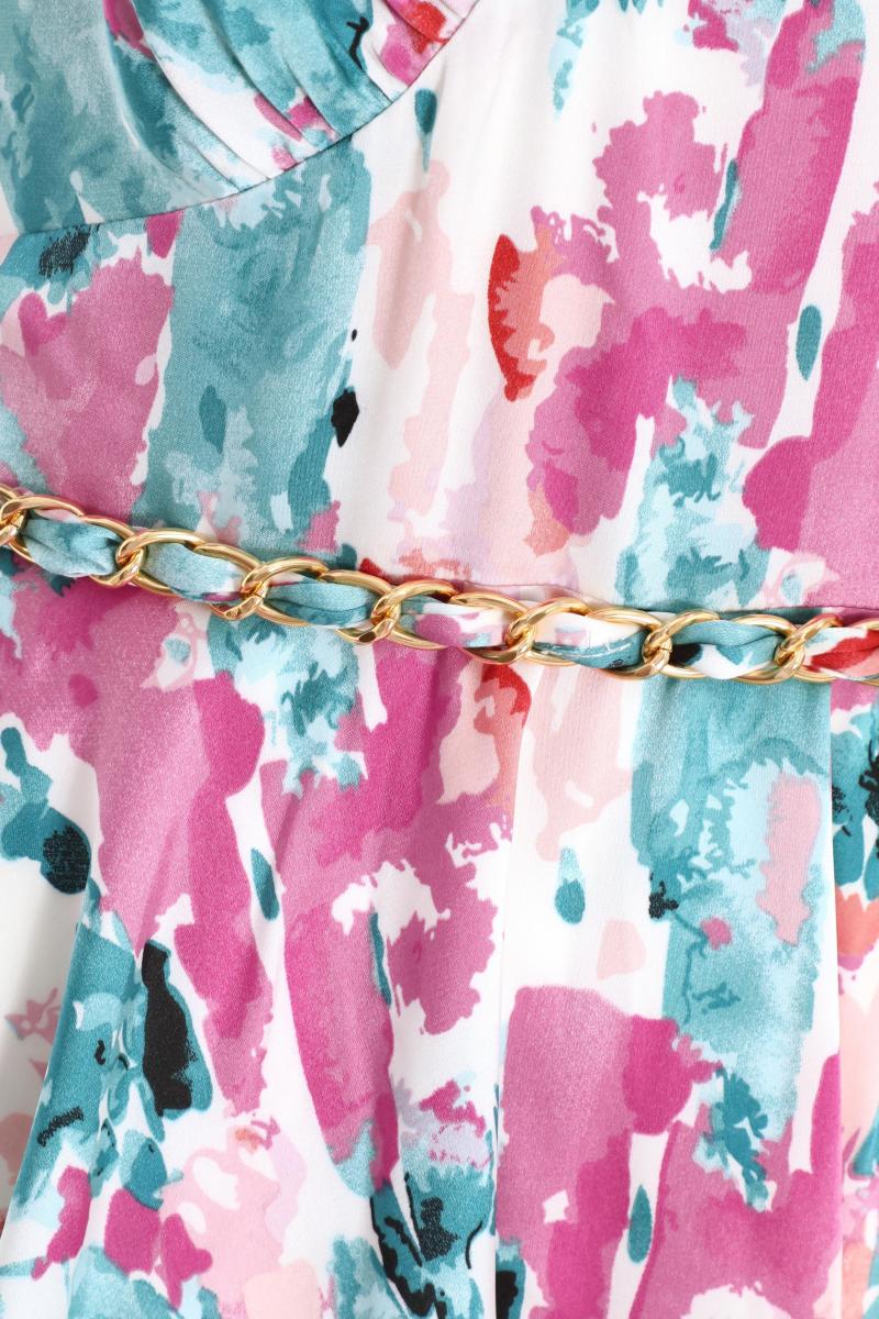 Мармуровий принт для атласного плей -костюма