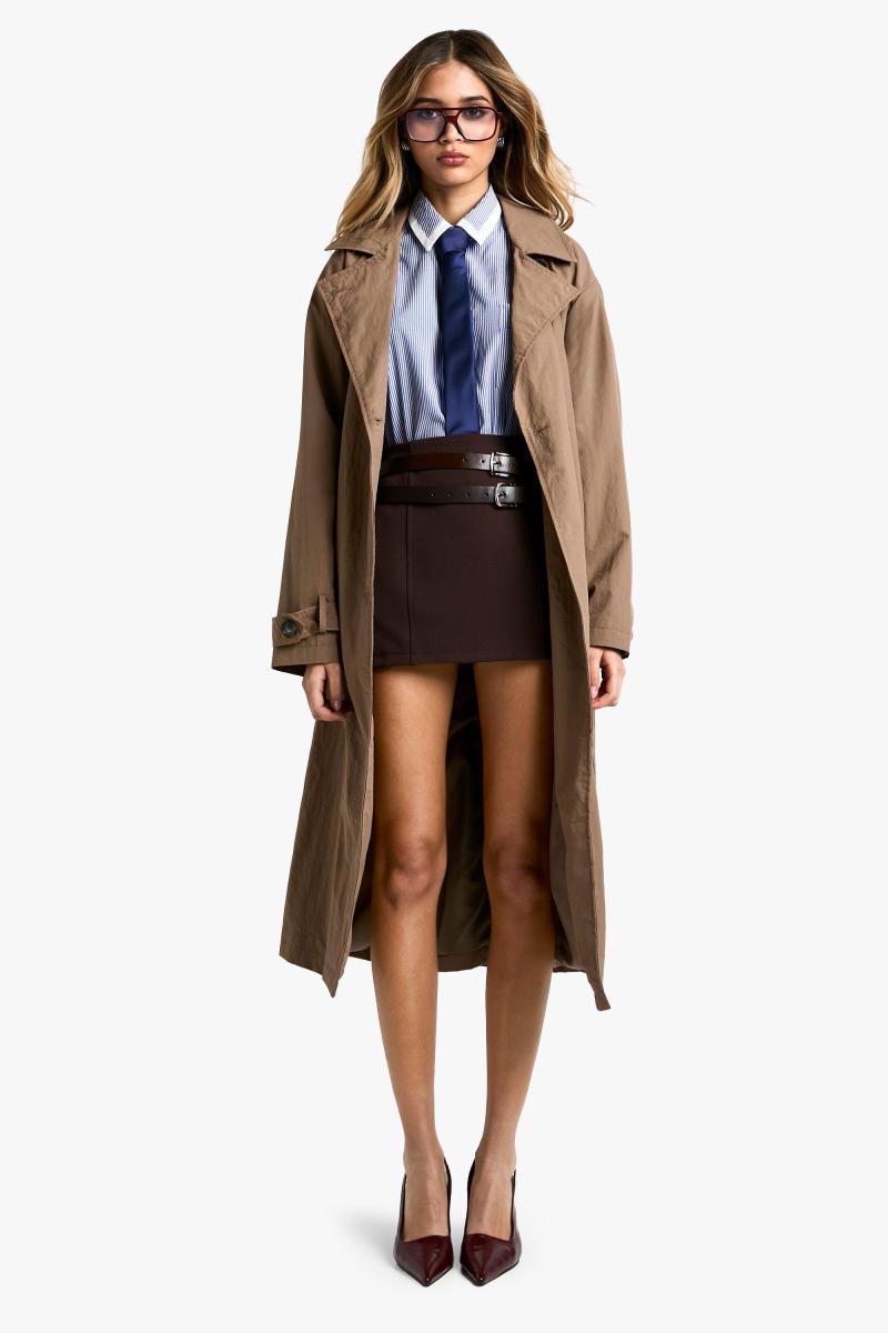 Негабаритний контрастний смугастий сорочка