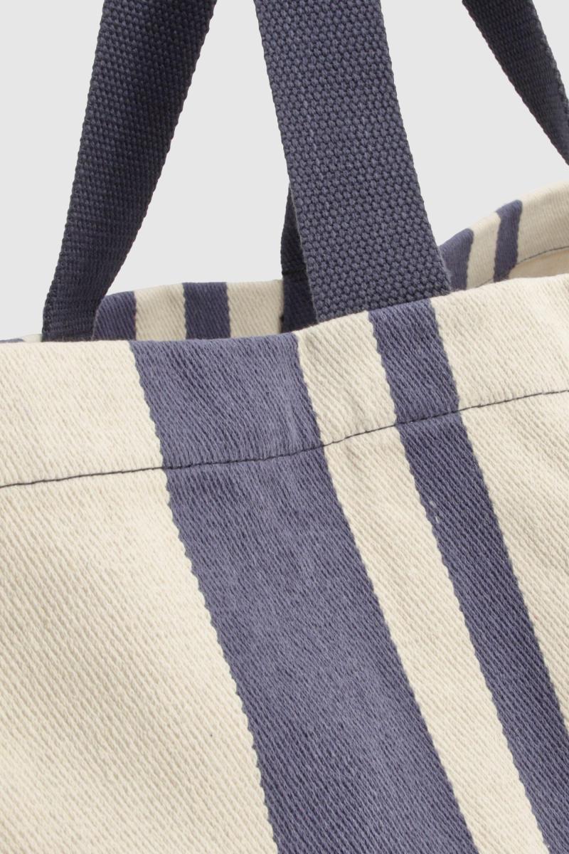 Велика полотняна сумка в смужку