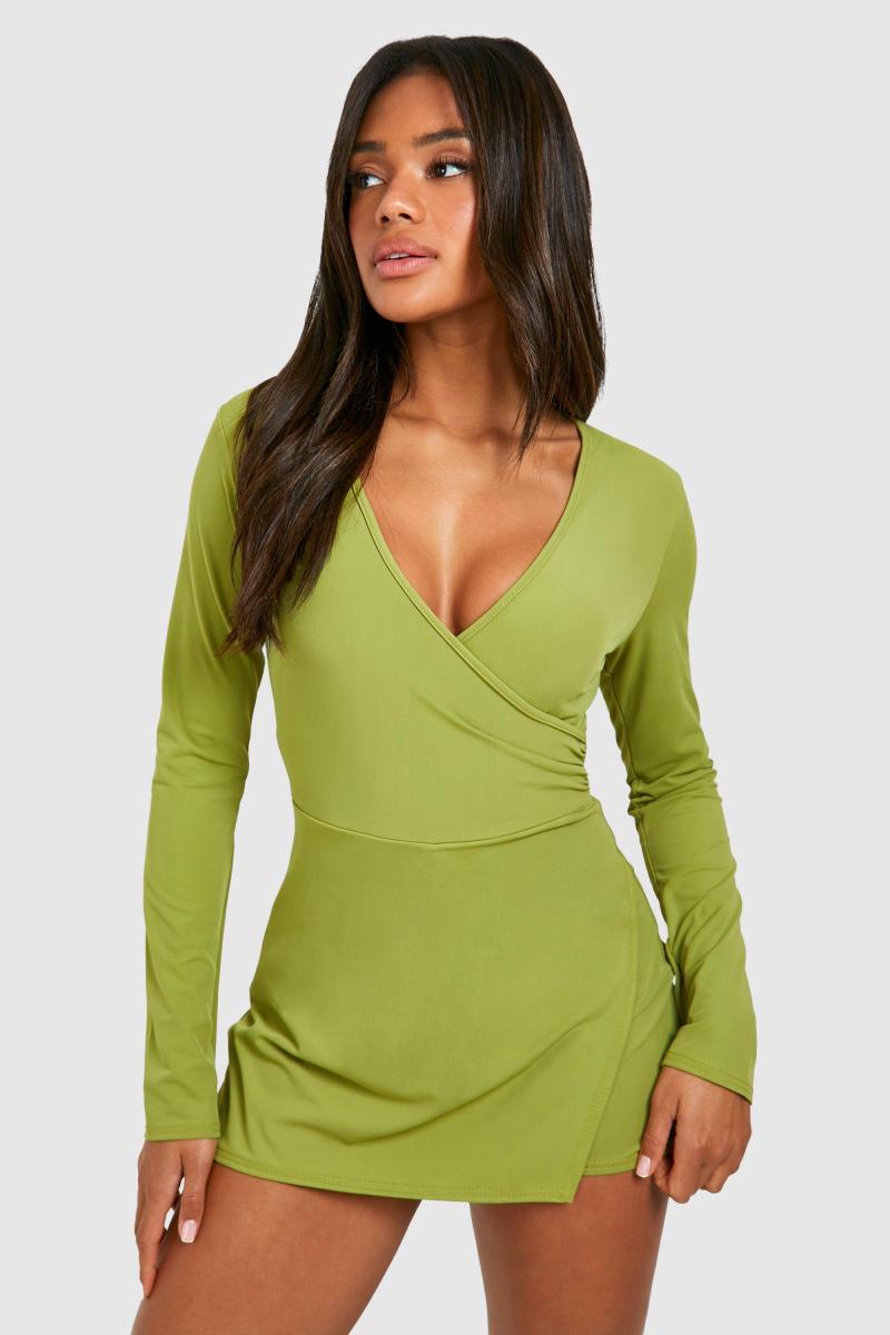 Преміум матовий слизький плей -костюм для обгортання