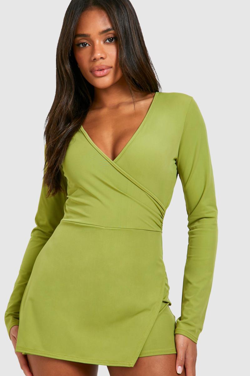 Преміум матовий слизький плей -костюм для обгортання