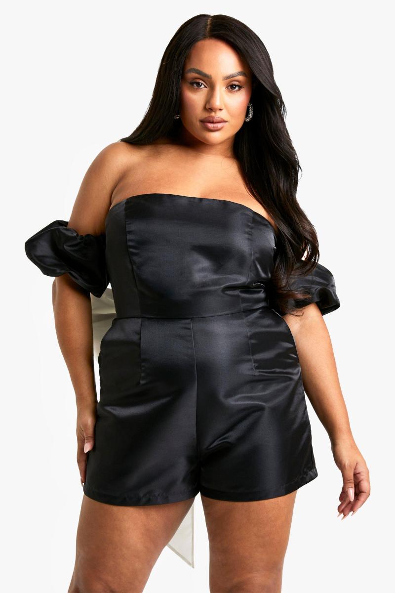 Плюс комбінезон із тафти та бантом на спині